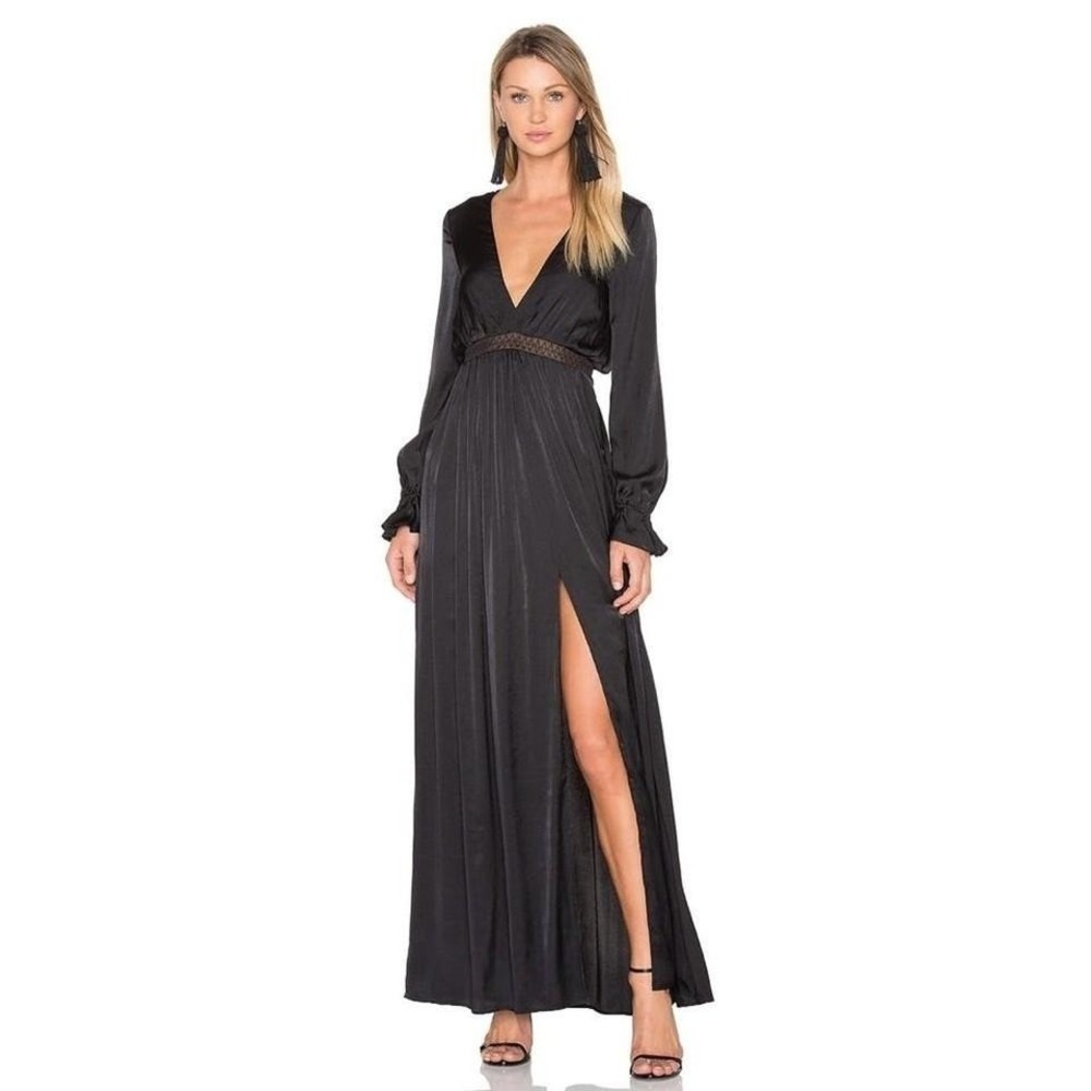TJD (The‎ Jetset Diaries) Black Maxi Dress